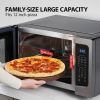 4-in-1 ML-EC42P(BS) Countertop Microwave Oven, Smart Sensor, Convection, Air Fryer Combo, Mute Function, Black