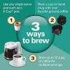 Hamilton Beach FlexBrew Trio 2-Way Coffee Maker, Compatible with K-Cup Pods or Grounds, Single Serve & Full 12c Pot