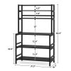 Industrial Kitchen Baker's Rack, 5-Tier Kitchen Utility Storage Shelf