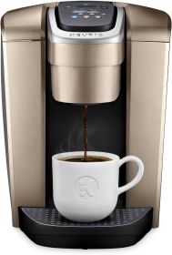 Keurig K-Elite Single-Serve K-Cup Pod Coffee Maker, Brushed Silver (Color: Brushed Gold)