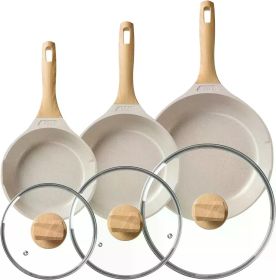 33 pcs Pots and Pans Set - Nonstick Kitchen Cookware + Bakeware Set Granite Kitchenware Set Pots Sets for Cooking Accessories (Color: Beige, Kit Type: 33 Pcs)