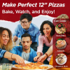 PSP002Ar Double Temperature Control Red Pizza Machine 2 Air cooled Quick cooling 2 inch Electric Pizza Oven 1200W Portable Mesa Pizza Machine