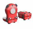 PSP002Ar Double Temperature Control Red Pizza Machine 2 Air cooled Quick cooling 2 inch Electric Pizza Oven 1200W Portable Mesa Pizza Machine