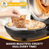 PSP002Ar Double Temperature Control Red Pizza Machine 2 Air cooled Quick cooling 2 inch Electric Pizza Oven 1200W Portable Mesa Pizza Machine
