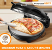 PSP002Ar Double Temperature Control Red Pizza Machine 2 Air cooled Quick cooling 2 inch Electric Pizza Oven 1200W Portable Mesa Pizza Machine