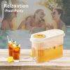 3.9L Household DIY Refrigerator plastic drink dispensers Juice cold water kettle with Spigot