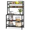 Industrial Kitchen Baker's Rack, 5-Tier Kitchen Utility Storage Shelf
