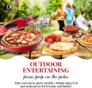 PSP002Ar Double Temperature Control Red Pizza Machine 2 Air cooled Quick cooling 2 inch Electric Pizza Oven 1200W Portable Mesa Pizza Machine