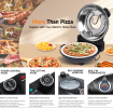 PSP002Ar Double Temperature Control Red Pizza Machine 2 Air cooled Quick cooling 2 inch Electric Pizza Oven 1200W Portable Mesa Pizza Machine
