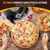 PSP002Ar Double Temperature Control Red Pizza Machine 2 Air cooled Quick cooling 2 inch Electric Pizza Oven 1200W Portable Mesa Pizza Machine