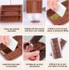 12 Cavities Chocolate Bar Mold Deep with Bags Scraper