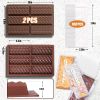 12 Cavities Chocolate Bar Mold Deep with Bags Scraper