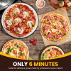 PSP002Ar Double Temperature Control Red Pizza Machine 2 Air cooled Quick cooling 2 inch Electric Pizza Oven 1200W Portable Mesa Pizza Machine